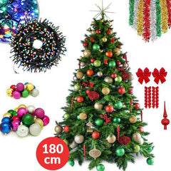 Brad de Craciun 180cm + accesorii pentru impodobit