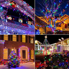 Instalatie de Craciun LED, Rola, 100 m, 500 LED-uri, Multicolora