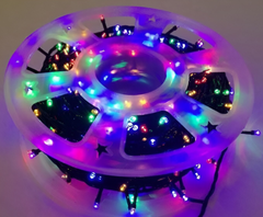 Instalatie de Craciun LED, Rola, 100 m, 500 LED-uri, Multicolora