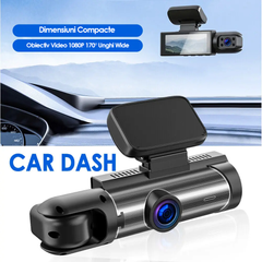 Camera Tripla VELO™ Auto 8MP 3 in 1 + camera spate inclusa, Full HD 1080p, asistenta parcare, 3 Camere – Fata, Spate, Interior